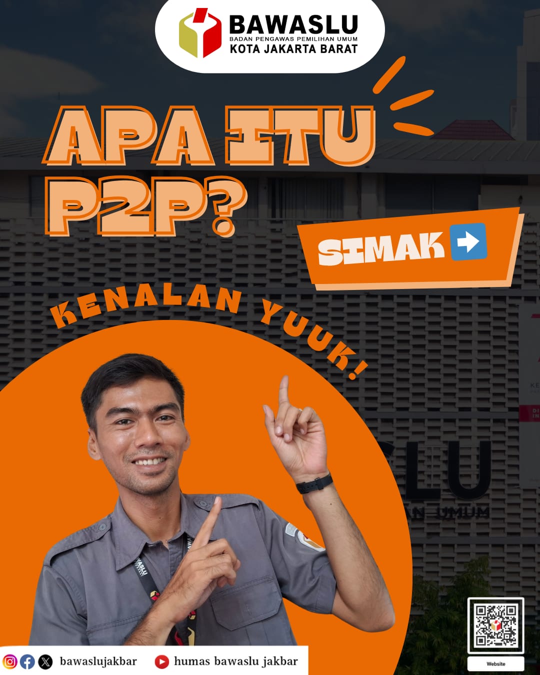 Infografis Pendidikan Pengawas Partisipatif (P2P) oleh Humas Bawaslu Jakarta Barat