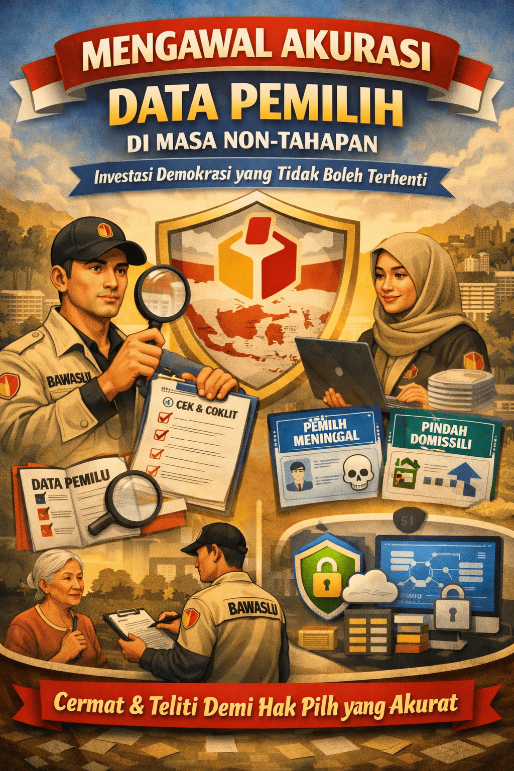 Ilustrasi oleh Humas Bawaslu Kota Jakarta Barat
