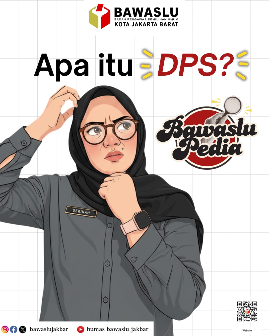 Konten Grafis "BawasluPedia: Apa itu DPS?" oleh Humas Bawaslu Kota Jakarta Barat
