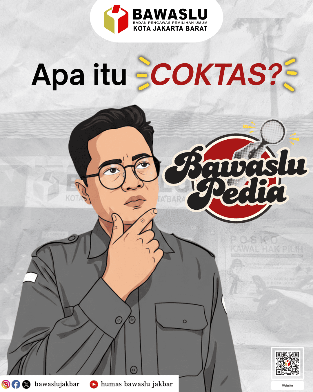 Konten Grafis BawasluPedia oleh Humas Bawaslu kota Jakarta Barat