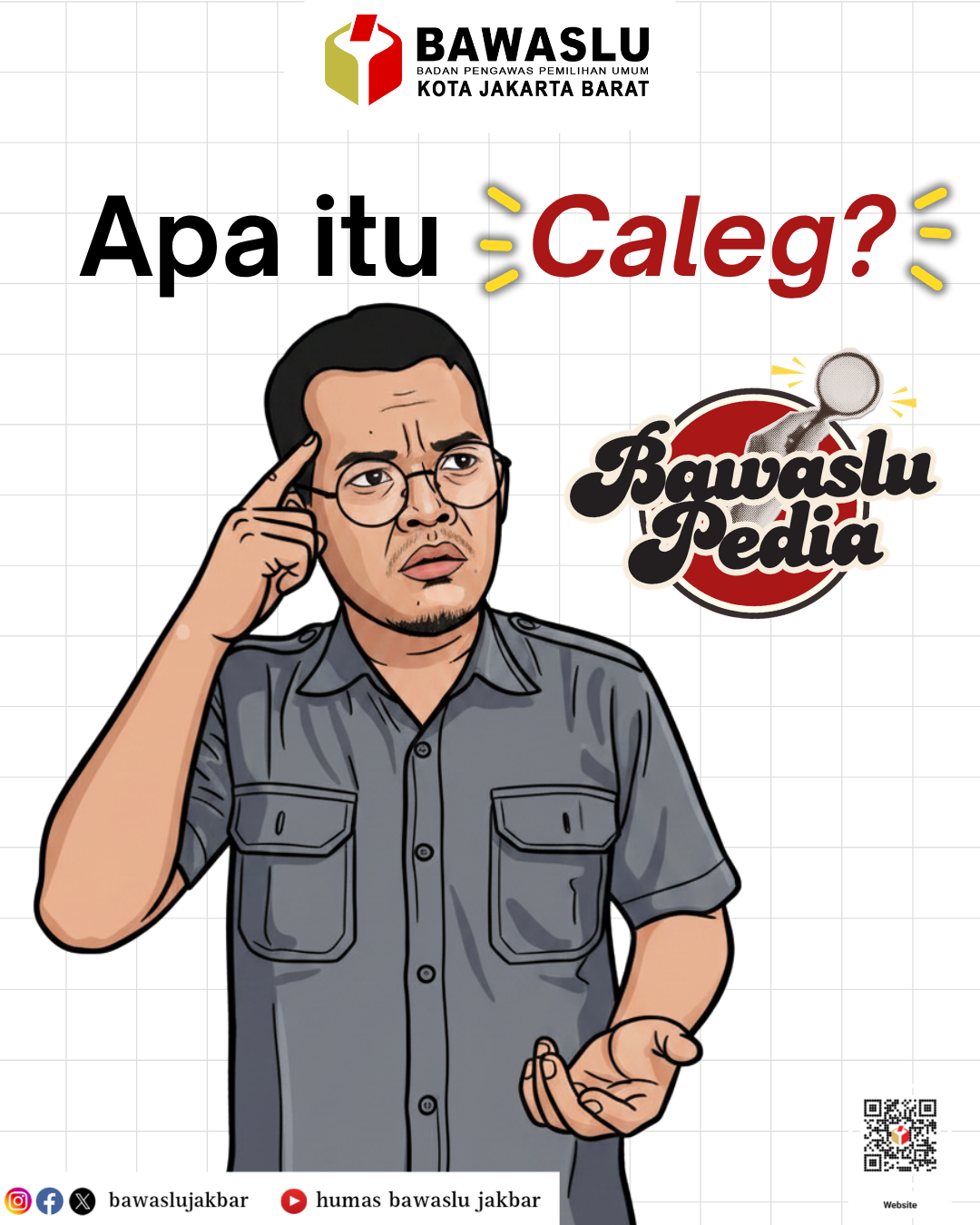 Konten Grafis BawasluPedia oleh Humas Bawaslu Kota Jakarta Barat