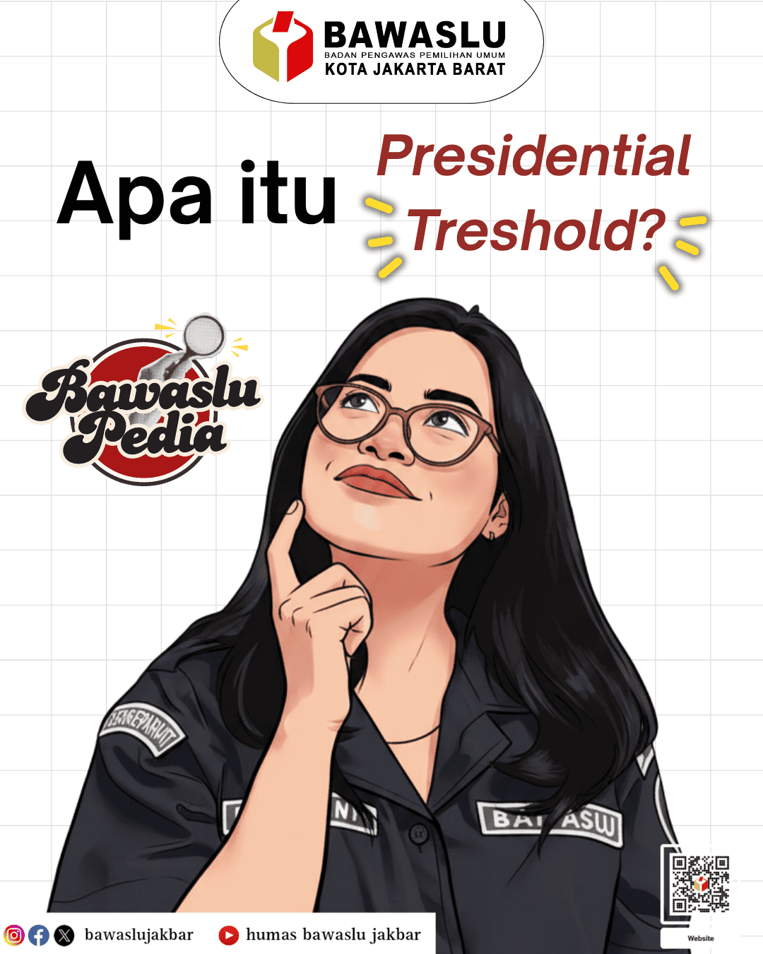 Konten Grafis BawasluPedia oleh Humas Bawaslu Kota Jakarta Barat