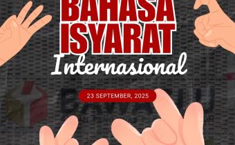 Infografis Peringatan Hari Bahasa Isyarat Internasional oleh Humas Bawaslu Kota Jakarta Barat