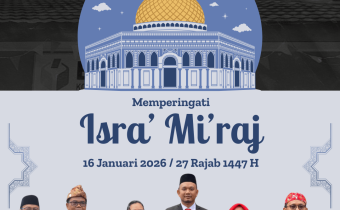 Konten Grafis Isra Miraj (16/01) oleh Humas Bawaslu Kota Jakarta Barat