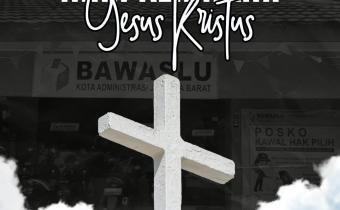 Konten Grafis Kenaikan Yesus Kristus oleh Humas Bawaslu Kota Jakarta Barat (15/05)