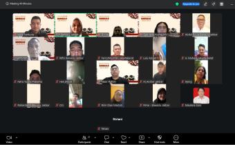 Tangkapan Layar Zoom Meeting Koordinasi Coktas (15/05)