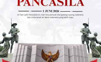 Konten Grafis Peringatan Hari Pancasila (01/06) oleh Humas Bawaslu Kota Jakarta Barat