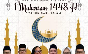 Konten Grafis Peringatan Tahun Baru Islam 1 Muharram 1448 H (16/06) oleh Humas Bawaslu Kota Jakarta Barat