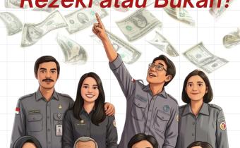 Konten Grafis "Politik Uang: Rezeki atau Bukan?" oleh Humas Bawaslu Kota Jakarta Barat