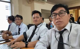 ki-ka: Handrian, Ahmad Muhajir, dan Nasir Rahim mengikuti Kegiatan Pembukaan Orientasi PPPK Gelombang II yang diselenggarakan oleh Bawaslu Provinsi DKI Jakarta