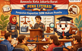 Ilustrasi mengenai Perkuat Pemahaman Hukum Pemilu, Bawaslu Kota Jakarta Barat Menggelar Pena Literasi dengan Tema Penguatan Kapasitas SDM Hukum Pemilu oleh Kecerdasan Buatan (04/08)