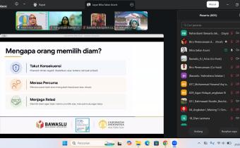 Tangkapan layar oleh Humas Bawaslu Kota Jakarta Barat