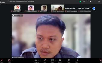 Tangkapan Layar pada giat Pena Literasi "Hukum Pemilu" via daring